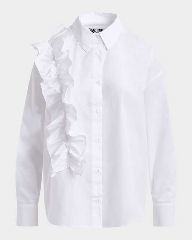Ibody Frill Button-Front Shirt